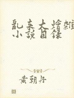 乱来大烩杂肉欲小说目录封面