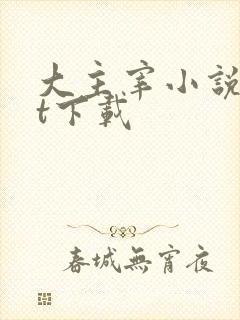 大主宰小说txt下载