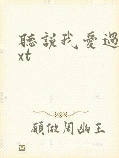 听说我爱过你txt