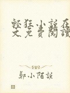 轻狂小说在线全文免费阅读