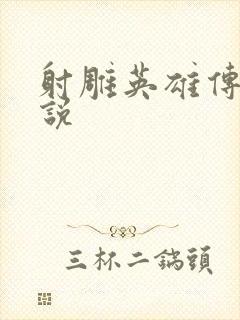 射雕英雄传 小说