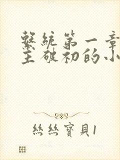 系统第一章给宿主破初的小说