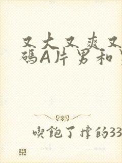 又大又爽又黄无码A片男和男