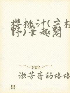 樱桃汁(宋枝江野)笔趣阁