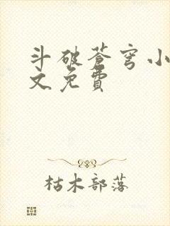 斗破苍穹小说全文免费