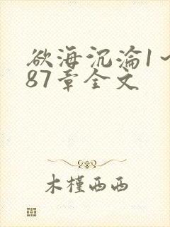 欲海沉沦1～887章全文封面