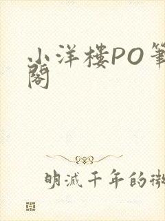 小洋楼PO笔趣阁