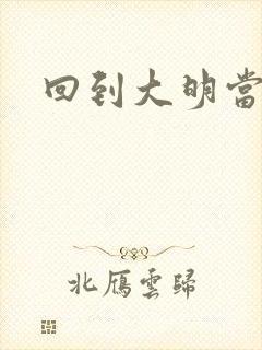 回到大明当才子