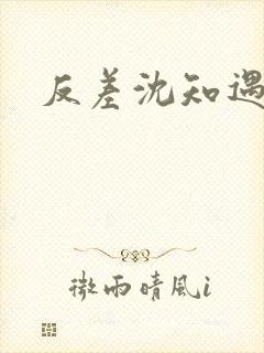 反差沈知遇晏应