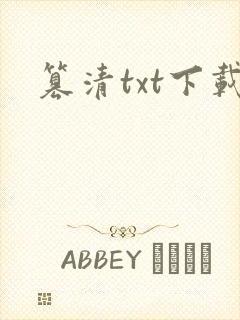 篡清txt下载