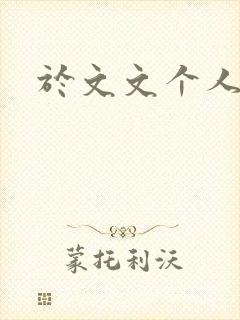 于文文个人简历