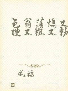 色翁荡熄又大又硬又粗又动态图