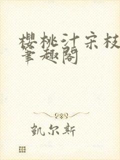 樱桃汁宋枝江野笔趣阁