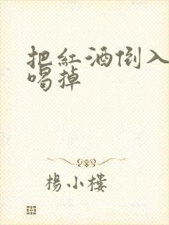 把红酒倒入b里喝掉