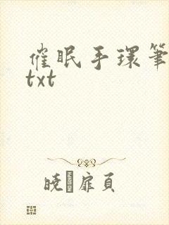 催眠手环笔趣阁txt