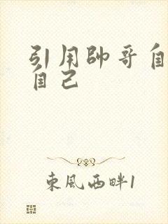 引用帅哥自己玩自己