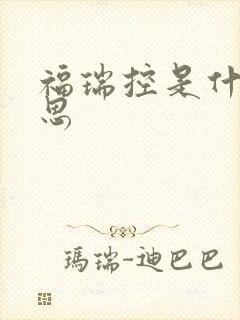 福瑞控是什么意思