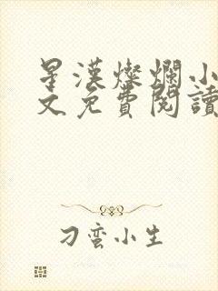 星汉灿烂小说全文免费阅读