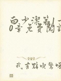 白少洁第1一40章免费阅读