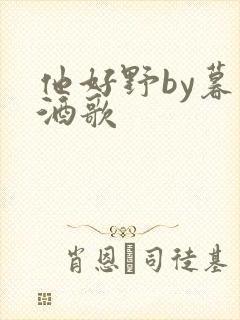 他好野by暮色酒歌