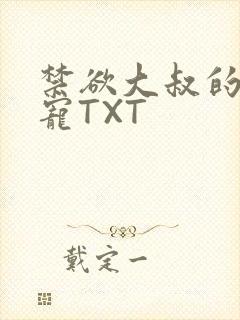 禁欲大叔的心尖宠TXT