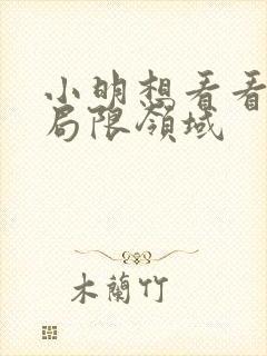 小明想看看永久局限领域封面