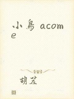 小鸟 acome