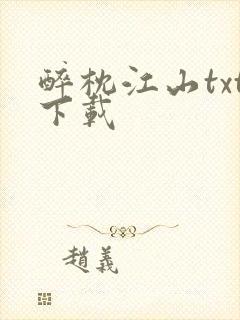 醉枕江山txt下载