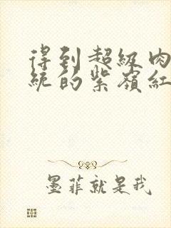 得到超级肉禽系统的紫岭红山