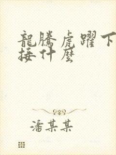 龙腾虎跃下一句接什么