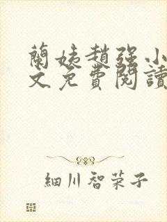 兰姨赵强小说全文免费阅读