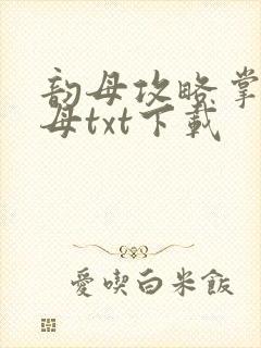 韵母攻略掌中美母txt下载