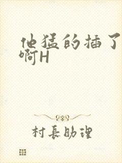 他猛的插了进去啊H