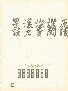 星汉灿烂原著小说免费阅读