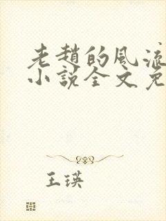 老赵的风流人生小说全文免费阅读