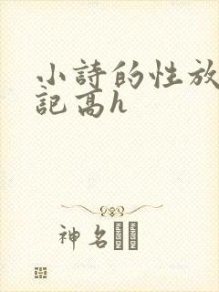 小诗的性放荡日记高h