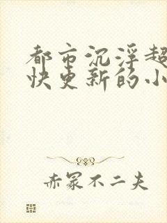 都市沉浮超前超快更新的小说