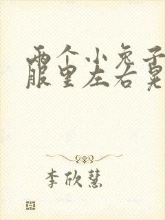 两个小兔子在衣服里左右晃