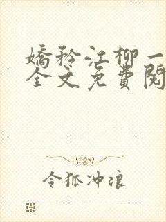 娇矜江柳一小说全文免费阅读笔趣阁封面