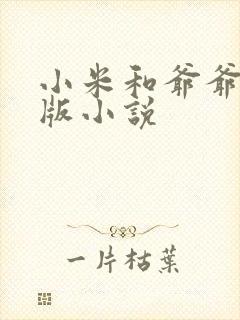 小米和爷爷完整版小说封面