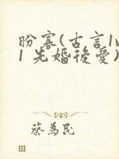 盼寡(古言1v1 先婚后爱)