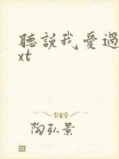 听说我爱过你txt