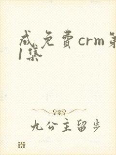 成免费crm第1集封面