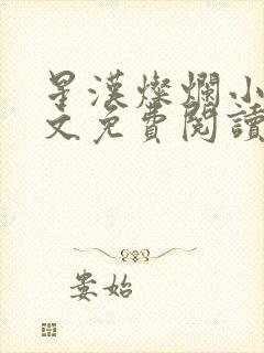 星汉灿烂小说全文免费阅读封面