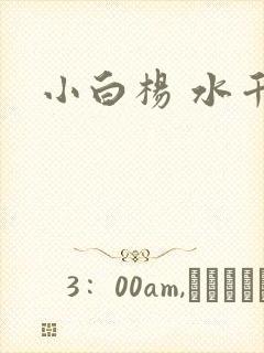 小白杨 水千丞