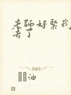 老师好紧我要进去了封面