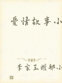 爱情故事小说