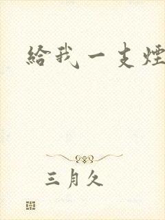 给我一支烟小说封面