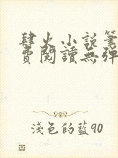 肆火小说笔趣免费阅读无弹窗