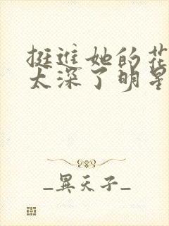 挺进她的花苞啊太深了明星小说封面